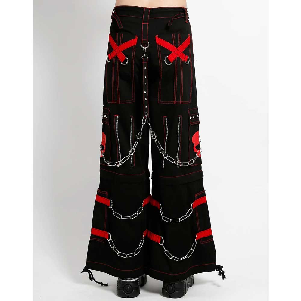 Tripp NYC - Skull Zip Off Wide leg trousers - Zip- off - Black/Red
